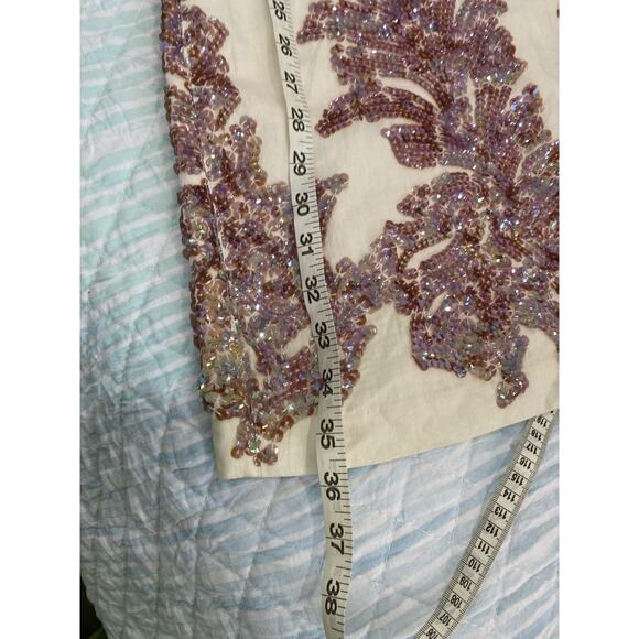 J.Crew Iridescent Sequence Linen Dress Size 0 - Picture 8 of 8